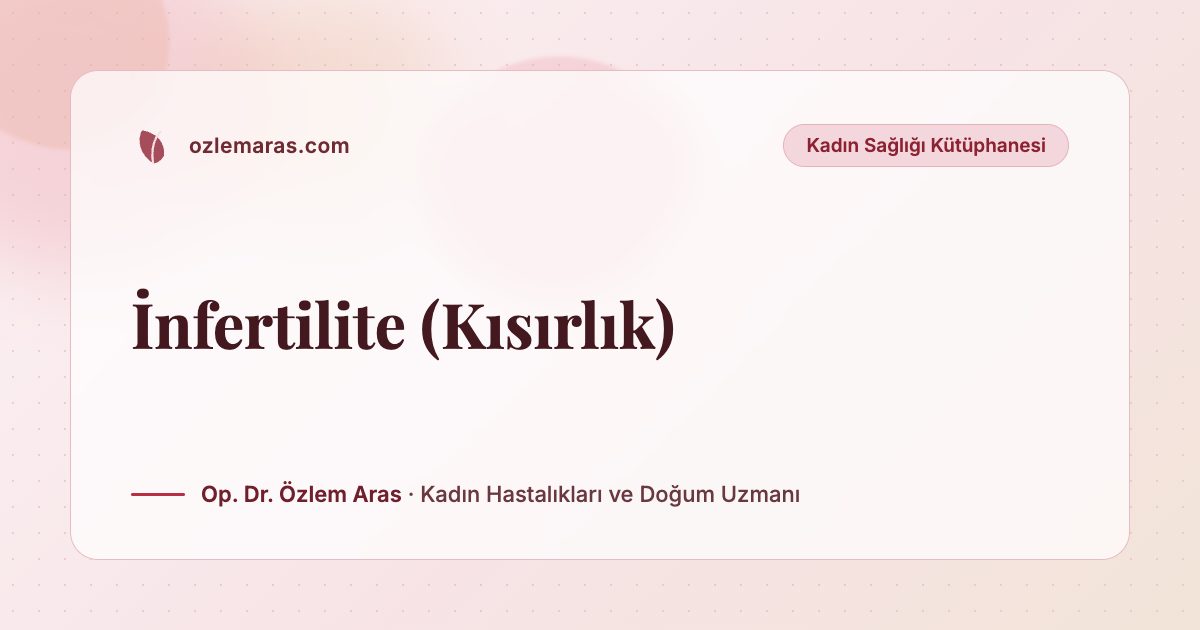 İnfertilite (Kısırlık)