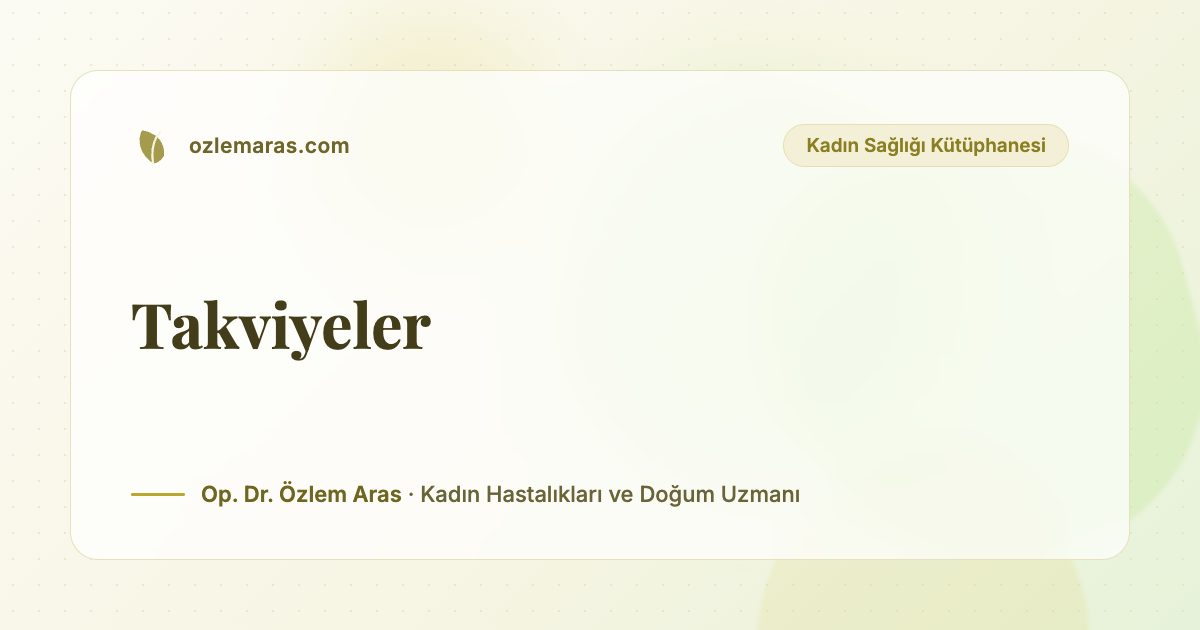 Takviyeler
